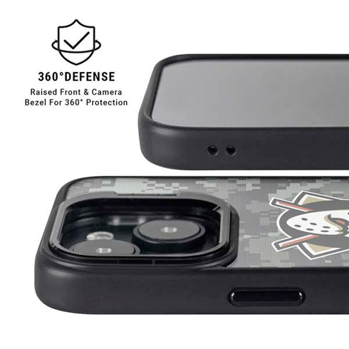 NHL Anaheim Ducks Camo iPhone 14 Kickstand Case